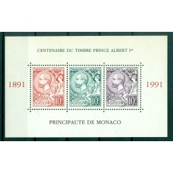 Monaco 1991 - Y & T foglietto n. 53 - Principe Alberto I