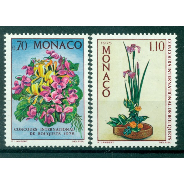 Monaco 1974 - Y & T  n. 984/85 - Concorso internazionale di bouquets