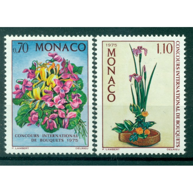 Monaco 1974 - Y & T  n. 984/85 - Concours international de bouquets