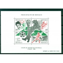 Monaco 1990 - Y & T sheet n. 50 - Italia '90