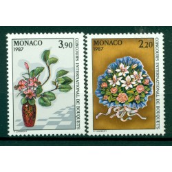 Monaco 1986 - Y & T  n. 1551/52 - Concorso internazionale di bouquets
