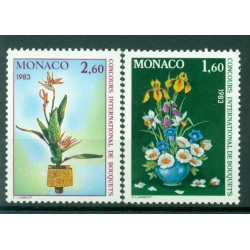 Monaco 1982 - Y & T  n. 1349/50 - Concours international de bouquets