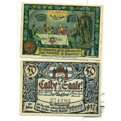 OLD GERMANY EMERGENCY PAPER MONEY - NOTGELD Calbe a.d. Saale 1917 5