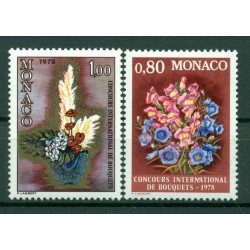 Monaco 1977 - Y & T  n. 1115/16 - Concorso internazionale di bouquets