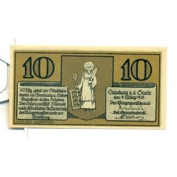 OLD GERMANY EMERGENCY PAPER MONEY - NOTGELD Camburg a.d. Saale 1921 10 Pf