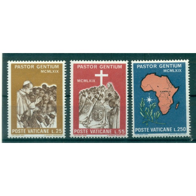 Vaticano 1980 - Mi. n. 764/770 - "Viaggi del Papa" John Paul II
