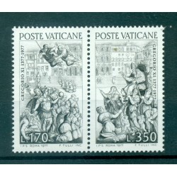 Vatican 1977 - Mi. n. 701/702 - Return of pope Gregory XI in Rome
