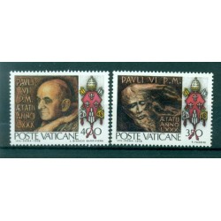 Vatican 1978 - Mi. n. 718/719 - Pape Paul VI 80eme Anniversaire