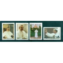 Vatican 1989 - Mi. n. 988/992 - "Viaggi del Papa" Jean Paul II