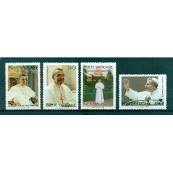 Vaticano 1989 - Mi. n. 988/992 - "Viaggi del Papa"  Giovanni Paolo II