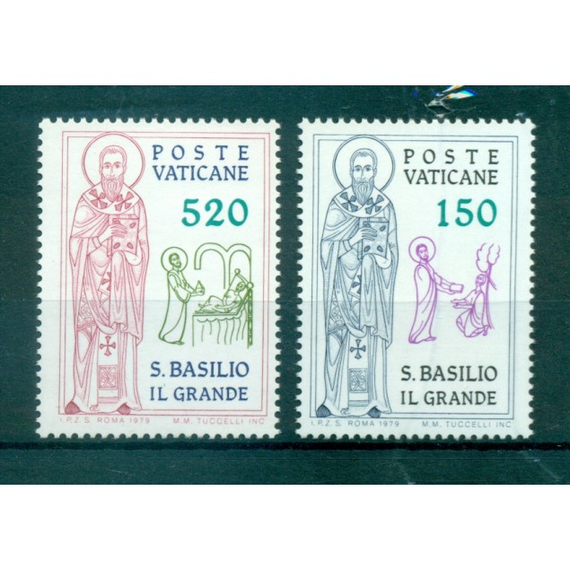 Vatican City 1980 - Mi. n. 759/763 - St. Benedict of Nursia