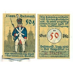 OLD GERMANY EMERGENCY PAPER MONEY - NOTGELD Detmold 1920