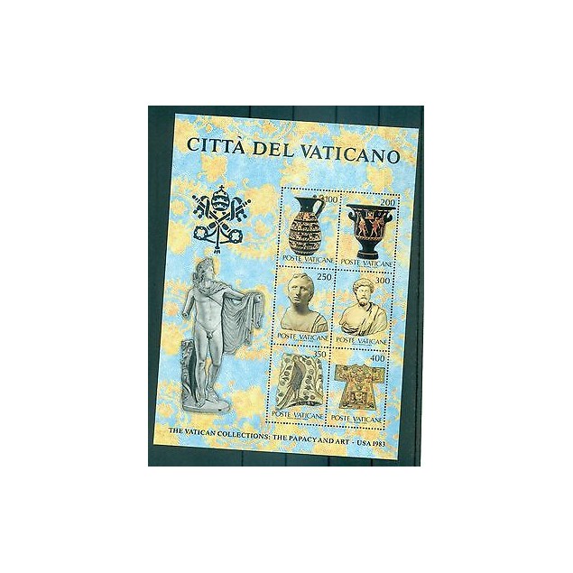 ART ANTIQUE - ANCIENT ART VATICAN CITY 1983 The Vatican Collection block