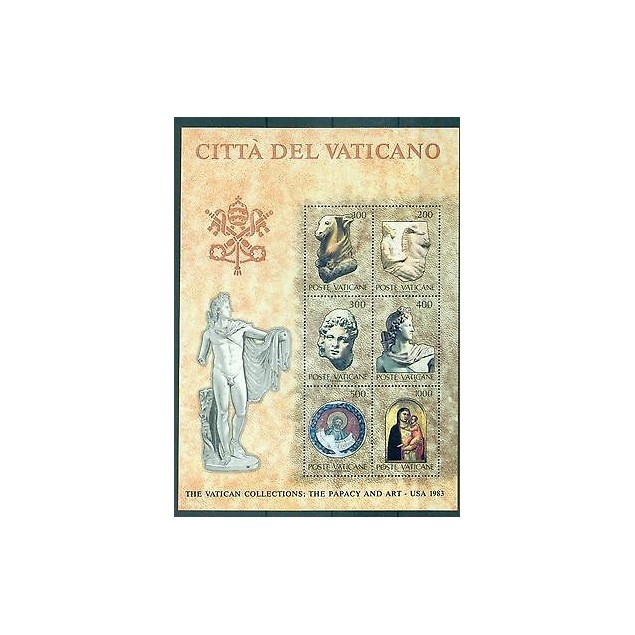 ART ANTIQUE - ANCIENT ART VATICAN CITY 1983 The Vatican Collection block