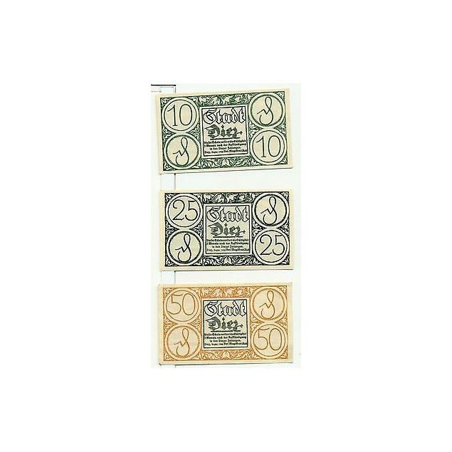 OLD GERMANY EMERGENCY PAPER MONEY - NOTGELD Diez 1920