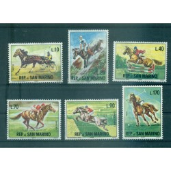 San Marino 1966 - Mi. n. 850/855 - Cavalli da corsa