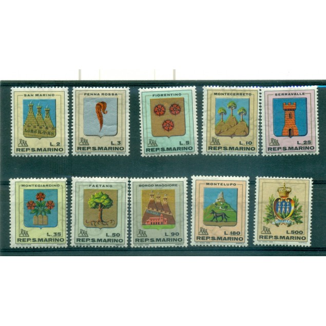 San Marino 1968 - Mi n. 903/912 - Coats