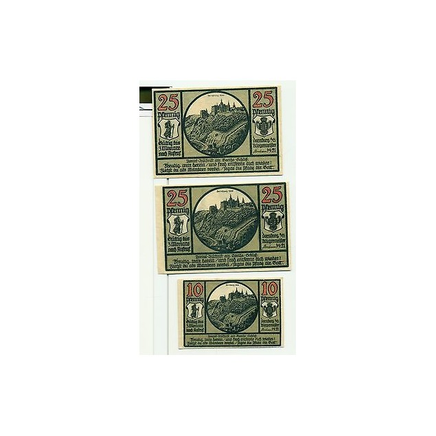 OLD GERMANY EMERGENCY PAPER MONEY - NOTGELD Dornburg 1921