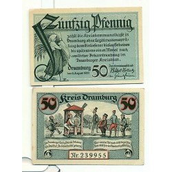 OLD GERMANY EMERGENCY PAPER MONEY - NOTGELD Dramburg 1920