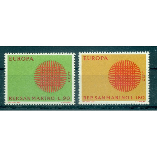 Saint-Marin 1970 - Mi. n. 955/956 - EUROPA CEPT Patchwork