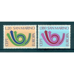 San Marino 1973 - Mi. n. 1029/1030 - EUROPA CEPT Corno postale