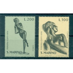 Saint-Marin 1974 - Mi. n. 1067/1068 - EUROPA CEPT Sculpture