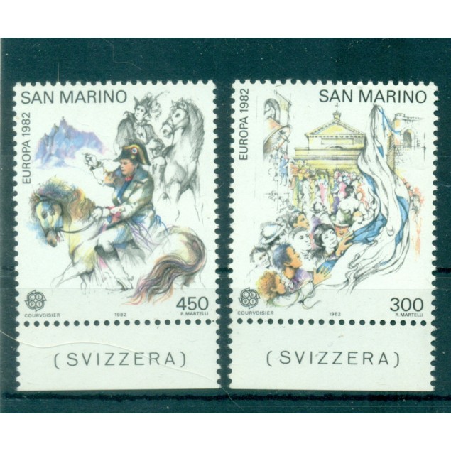 San Marino 1982 - Mi. n. 1249/1250 - EUROPA CEPT History