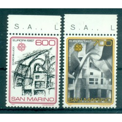 San Marino 1987 - Mi. n. 1354/1355 - EUROPA CEPT Architettura Moderna