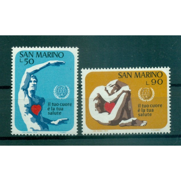 Saint-Marin 1972 - Mi n. 1013/1014 - Année du Coeur