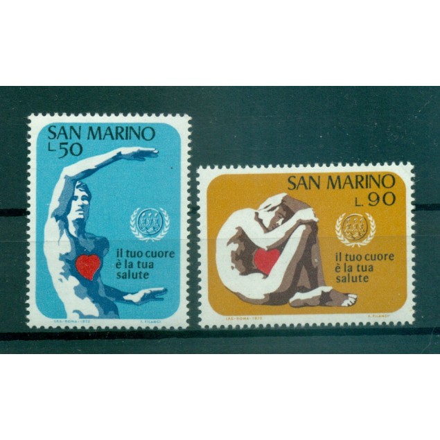 San Marino 1972 - Mi n. 1013/1014 - Year of The Heart