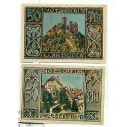 OLD GERMANY EMERGENCY PAPER MONEY - NOTGELD Eisenach 19..
