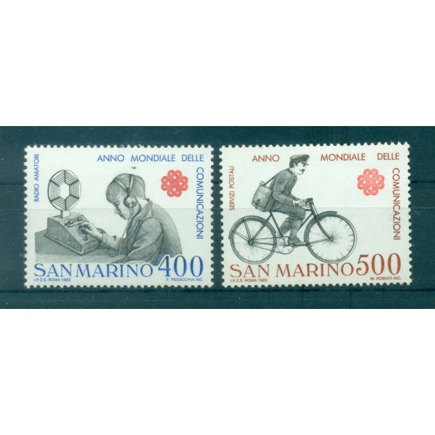 San Marino 1983 - Mi. n. 12801/1281 - Anno mondiale delle comunicazioni