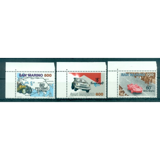 San Marino - Mi. n. 11356/1358 - Car competitions