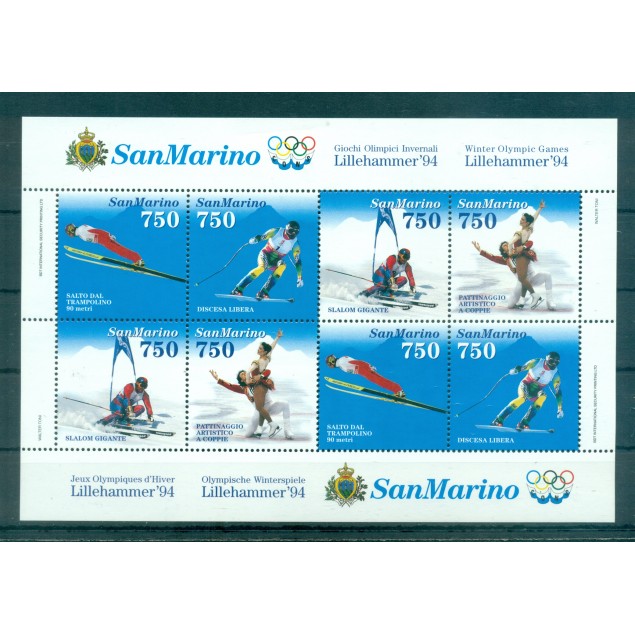 San Marino 1994 - Mi. n. Bl 18 - Olympic Winter Games Lillehammer