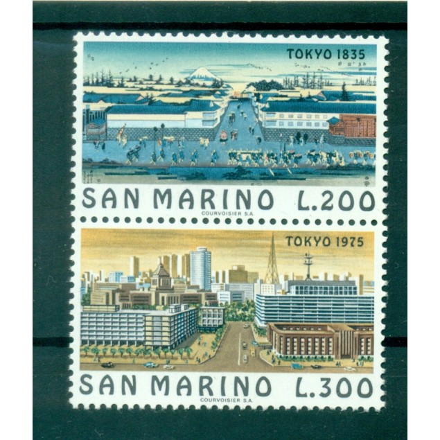 Saint-Marin 1975 - Mi n. 1097/1098 - Villes du Monde II Tokyo