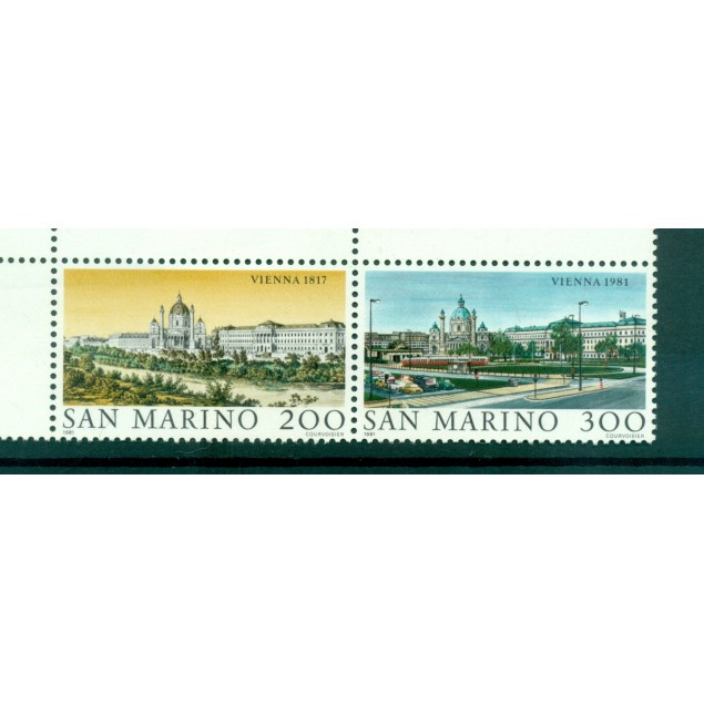 San Marino 1981 - Mi n. 1227/1228 - Città del Mondo V Wien