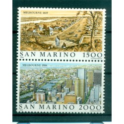 San Marino 1984 - Mi n. 1301/1302 - Città del Mondo VIII Melbourne