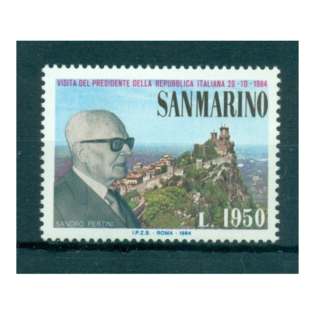 San Marino 1984 - Mi. n. 1303 - Visit of President Pertini