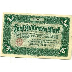 OLD GERMANY EMERGENCY PAPER MONEY - NOTGELD Fallingbostel 1923 5.000.000 Mk