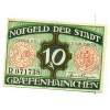 OLD GERMANY EMERGENCY PAPER MONEY - NOTGELD Grafenhainichen 1921 10 Pf R