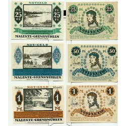 OLD GERMANY EMERGENCY PAPER MONEY - NOTGELD Malente-Gremsmulhen 1920