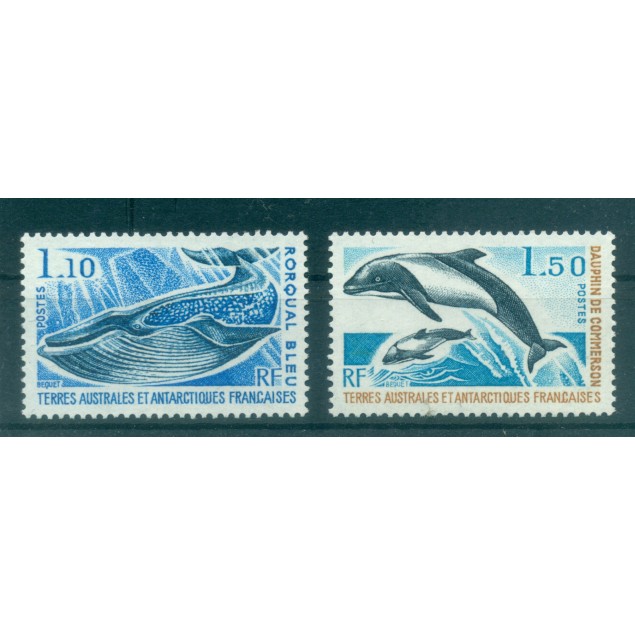 T.A.A.F. 1977 - Mi. n. 113/114 - Cetacei