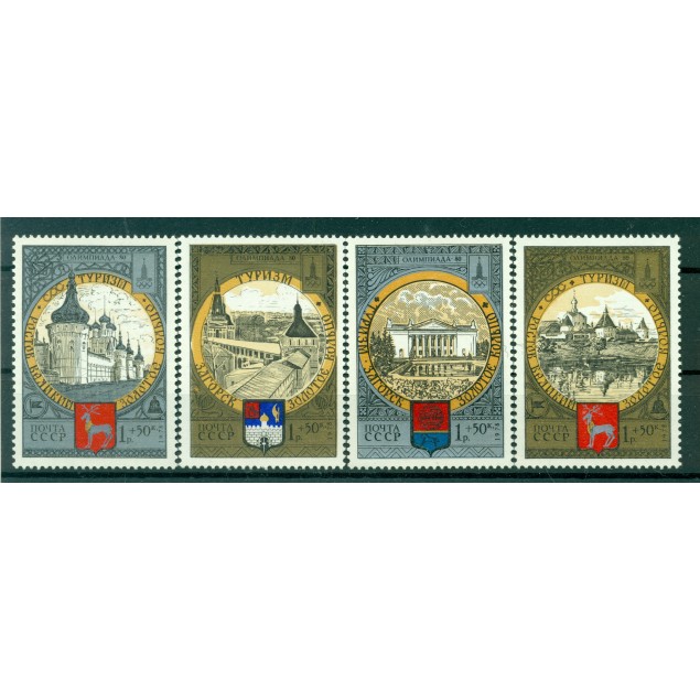 URSS 1978 - Michel n. 4788/91 - Jeux olympiques d'été de 1980