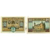 OLD GERMANY EMERGENCY PAPER MONEY - NOTGELD Stadtilm 1921 50 Pf 3 Rathaus