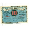 OLD GERMANY EMERGENCY PAPER MONEY - NOTGELD Torgau 1921 10 Pf