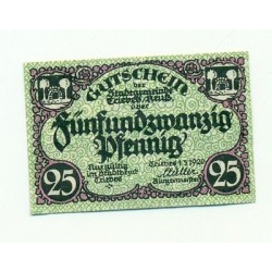 OLD GERMANY EMERGENCY PAPER MONEY - NOTGELD Triebes 1920 25 Pf