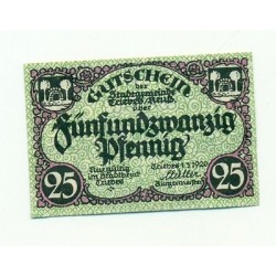 OLD GERMANY EMERGENCY PAPER MONEY - NOTGELD Triebes 1920 25 Pf