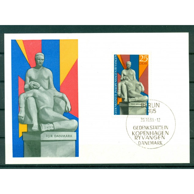 RDT 1969 - Michel n.1512 - Maximum card Monumento nazionale di Copenhagen