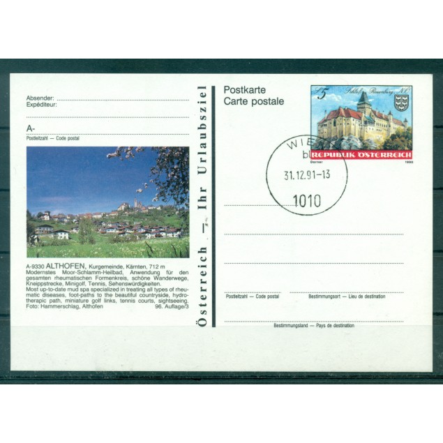 Autriche  1990 - Entier postal  Althofen - 5 S