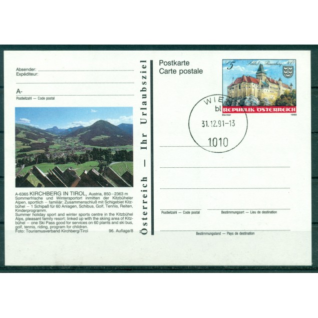 Austria 1990 - Intero postale Kirchberg in Tirol -  5 S